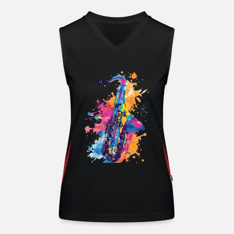 Saxophone Women's Functional Contrast Tank Top