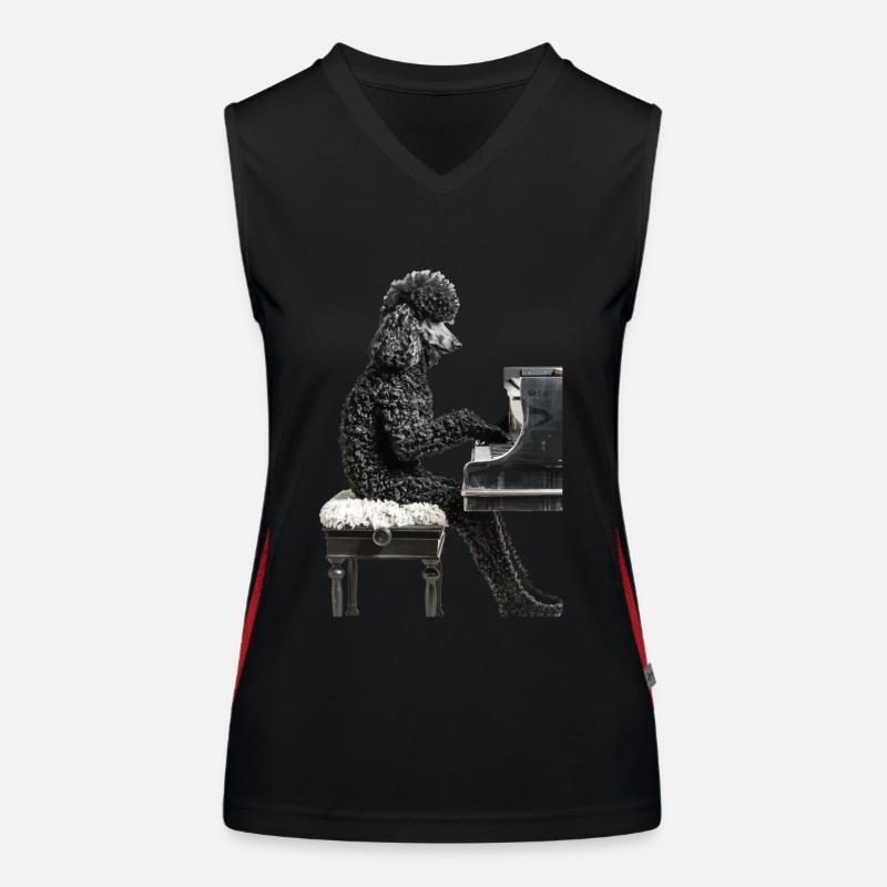 Pudel Funktionelles Kontrast-Tank Top für Frauen
