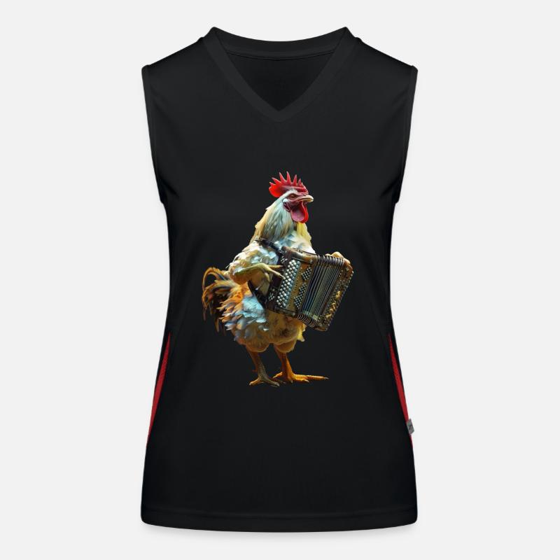 Accordéon Coq Débardeur respirant contrasté Femme
