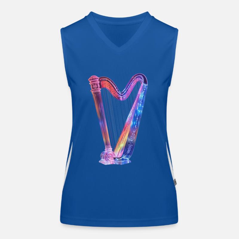 Harfe Funktionelles Kontrast-Tank Top für Frauen