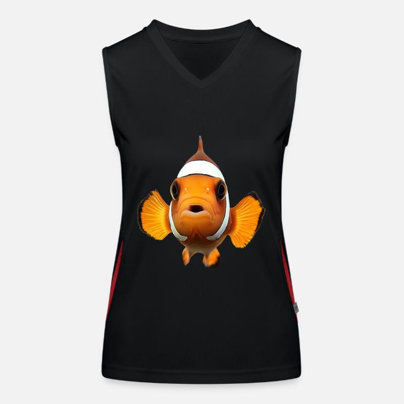 Clownfisch Funktionelles Kontrast-Tank Top für Frauen