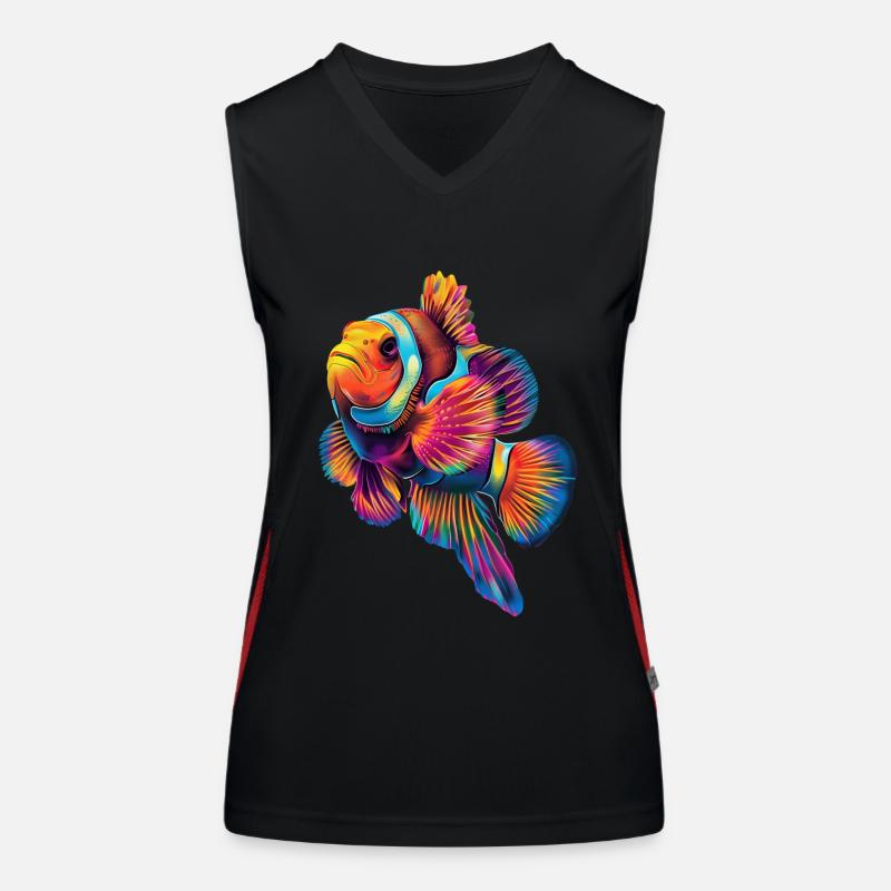 Clownfisch Funktionelles Kontrast-Tank Top für Frauen
