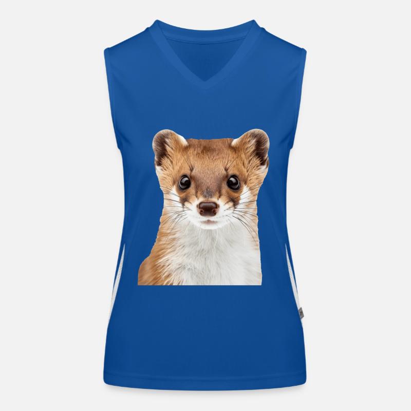 Hermelin Funktionelles Kontrast-Tank Top für Frauen
