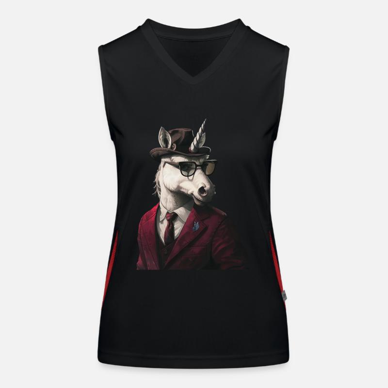 Einhorn Funktionelles Kontrast-Tank Top für Frauen