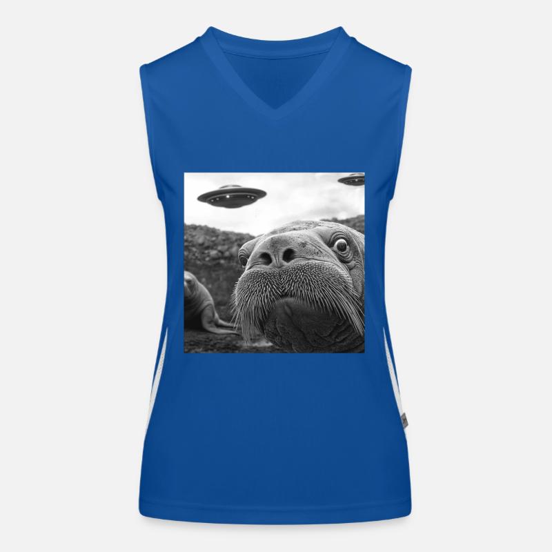 Walross Funktionelles Kontrast-Tank Top für Frauen