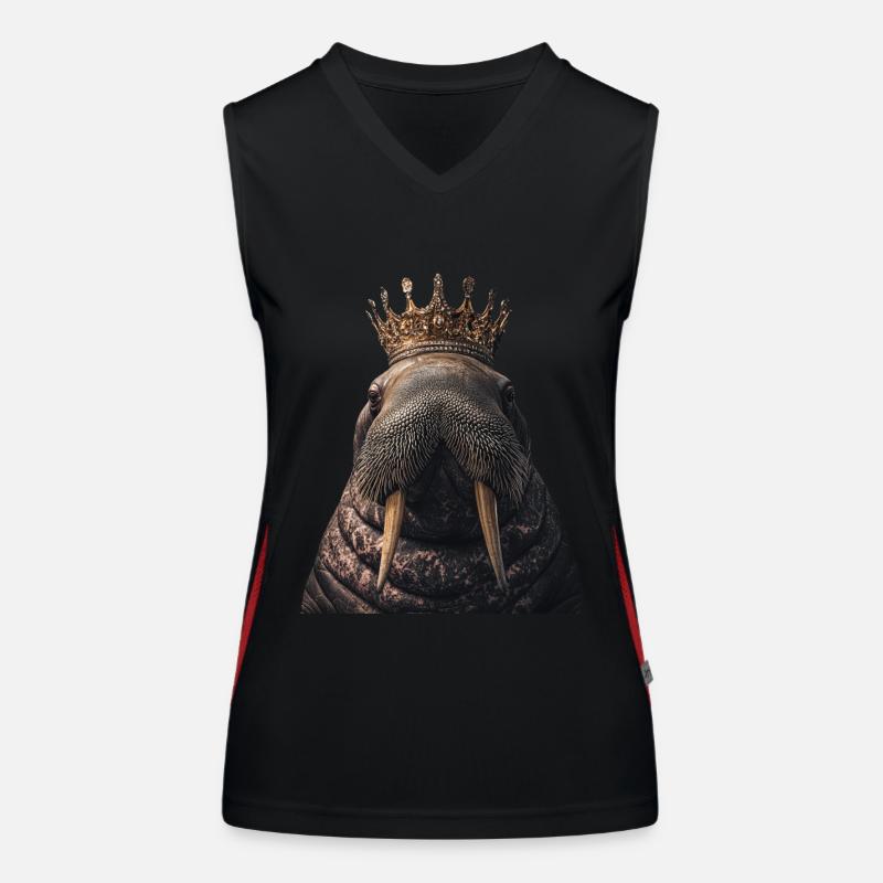 Walross Funktionelles Kontrast-Tank Top für Frauen