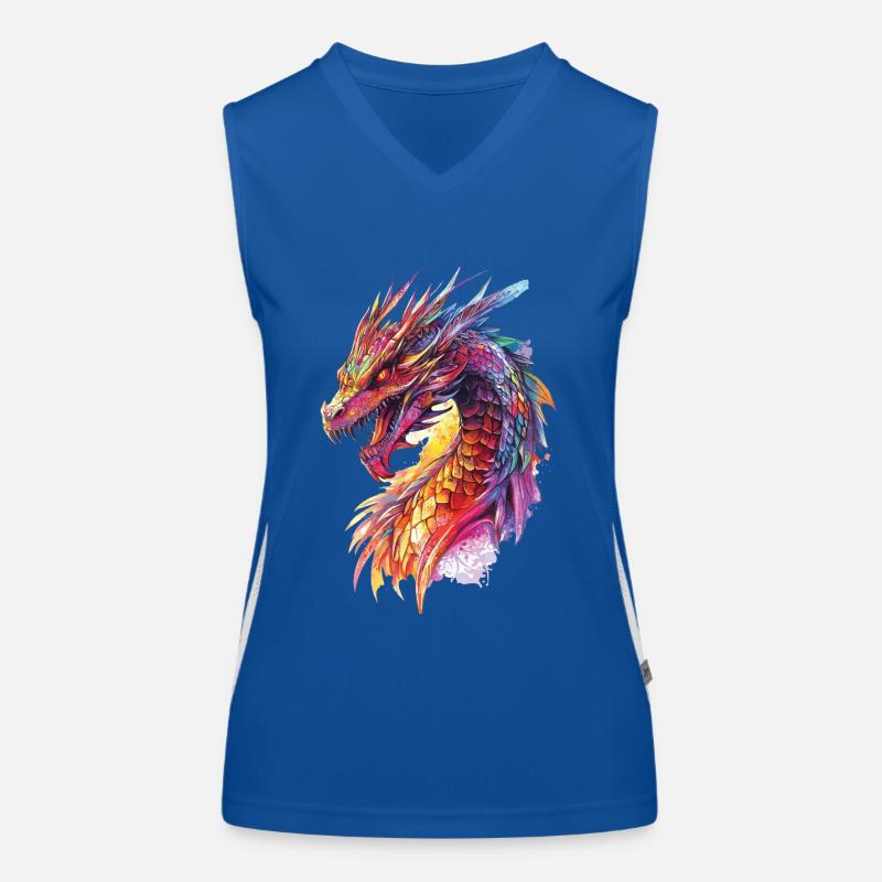 Drachen Funktionelles Kontrast-Tank Top für Frauen