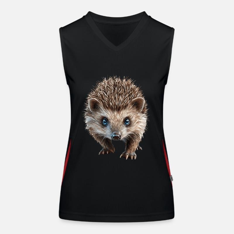Igel Funktionelles Kontrast-Tank Top für Frauen