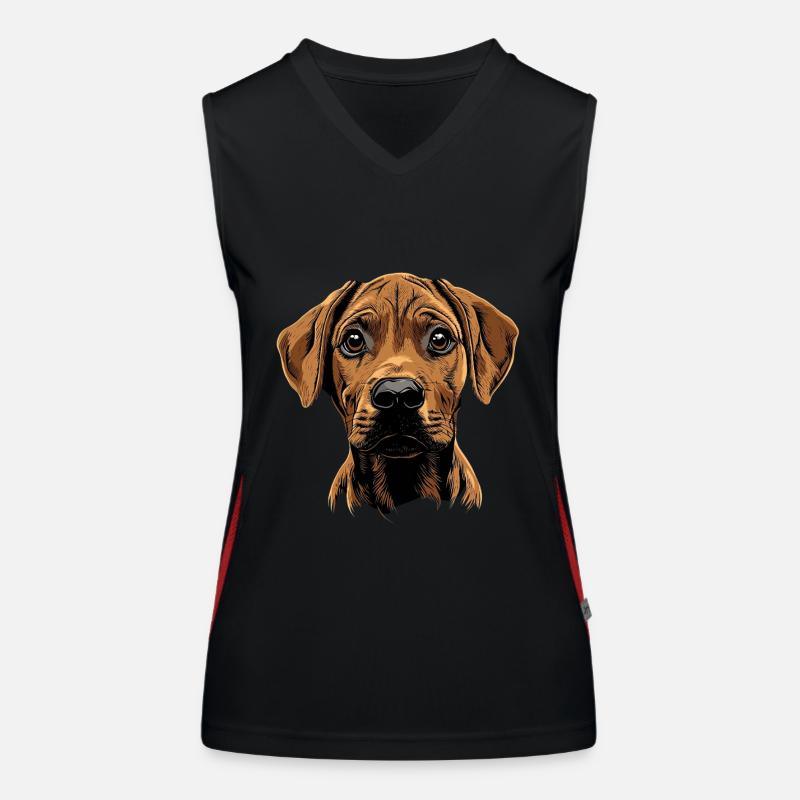 Rhodesian Ridgeback Funktionelles Kontrast-Tank Top für Frauen