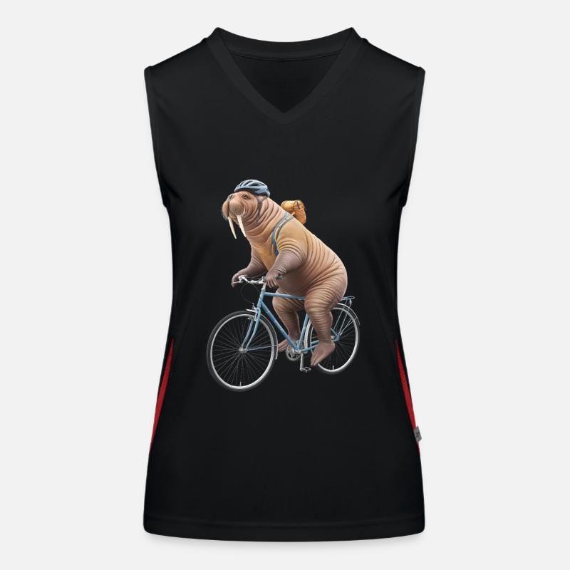 Walross Funktionelles Kontrast-Tank Top für Frauen