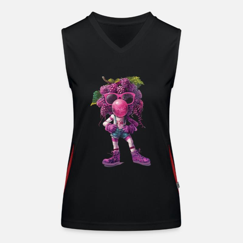 Trauben Funktionelles Kontrast-Tank Top für Frauen