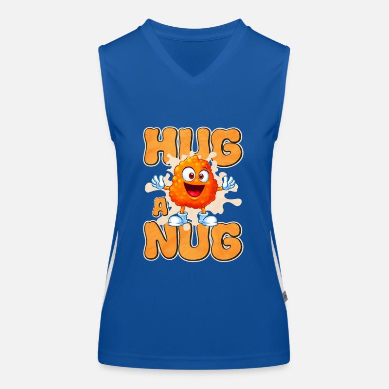 Chicken Nugget Funktionelles Kontrast-Tank Top für Frauen