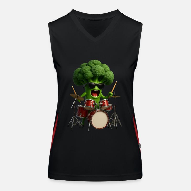 Fûts de brocoli Débardeur respirant contrasté Femme