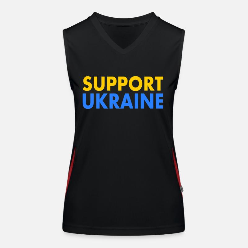 Support ukraine Débardeur respirant contrasté Femme