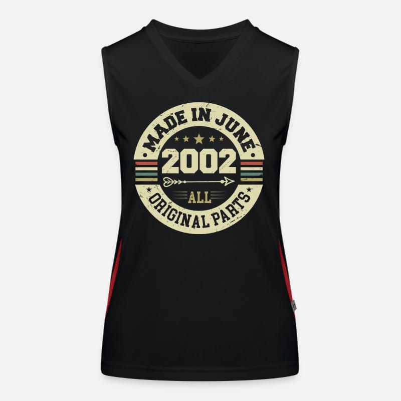 Juni 2002 Geburtstagsgeschenk Juni 2002 Juni 2002 Funktionelles Kontrast-Tank Top für Frauen