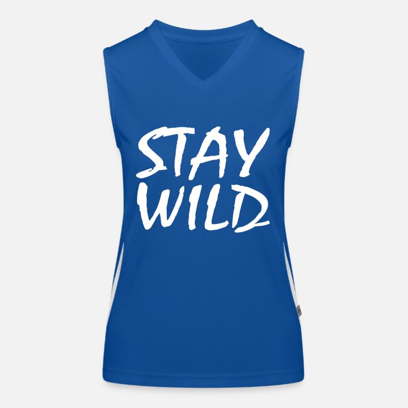 Stay Wild Funktionelles Kontrast-Tank Top für Frauen