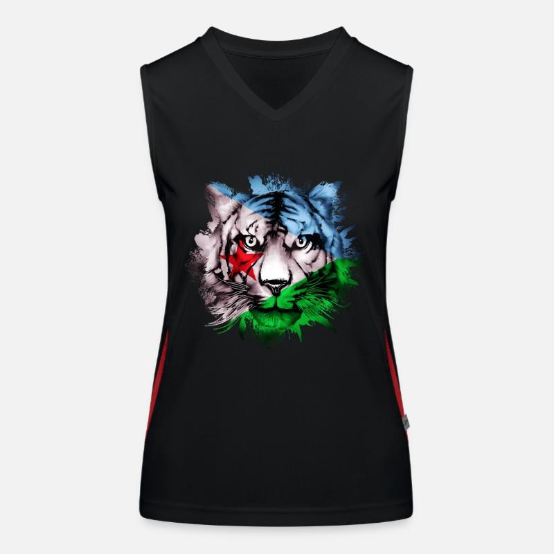 Dschibuti Funktionelles Kontrast-Tank Top für Frauen