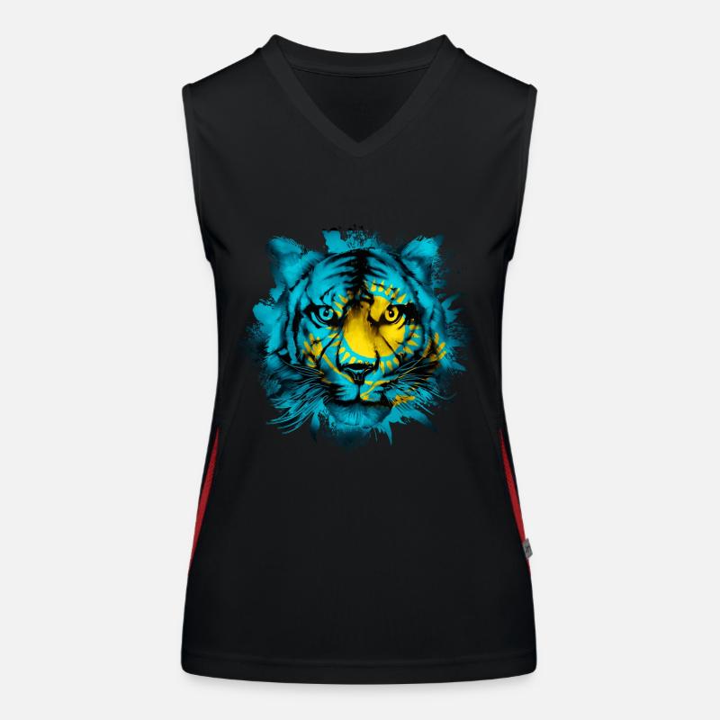 Kasachstan Funktionelles Kontrast-Tank Top für Frauen