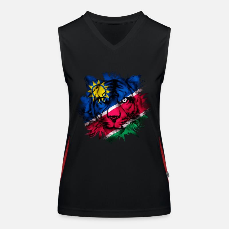 Namibia Funktionelles Kontrast-Tank Top für Frauen