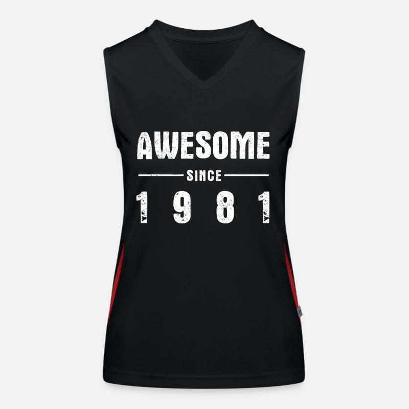 Awesome -since- 1981 Women's Functional Contrast Tank Top