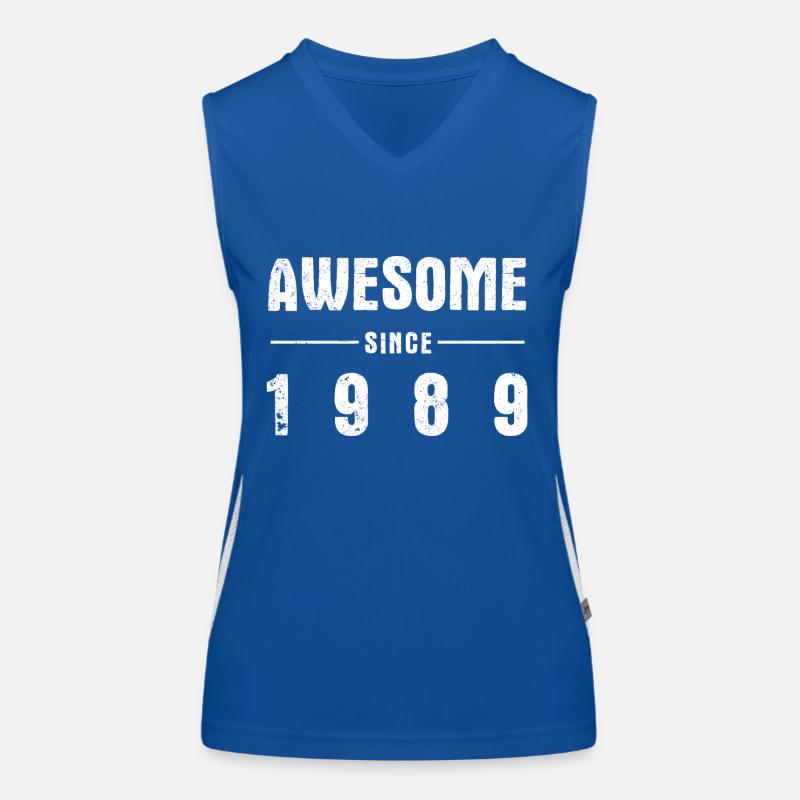 Awesome -since- 1989 Funktionelles Kontrast-Tank Top für Frauen