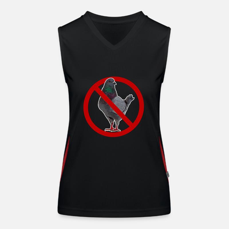 Ich hasse Tauben Anti-Taube Funktionelles Kontrast-Tank Top für Frauen