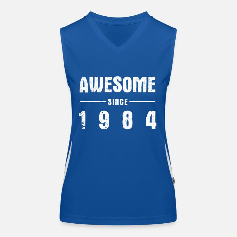 Awesome -since- 1984 Funktionelles Kontrast-Tank Top für Frauen