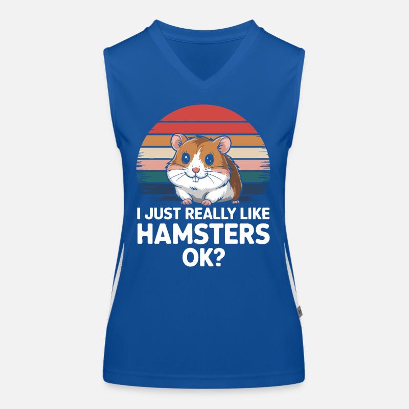 Hamster Funktionelles Kontrast-Tank Top für Frauen