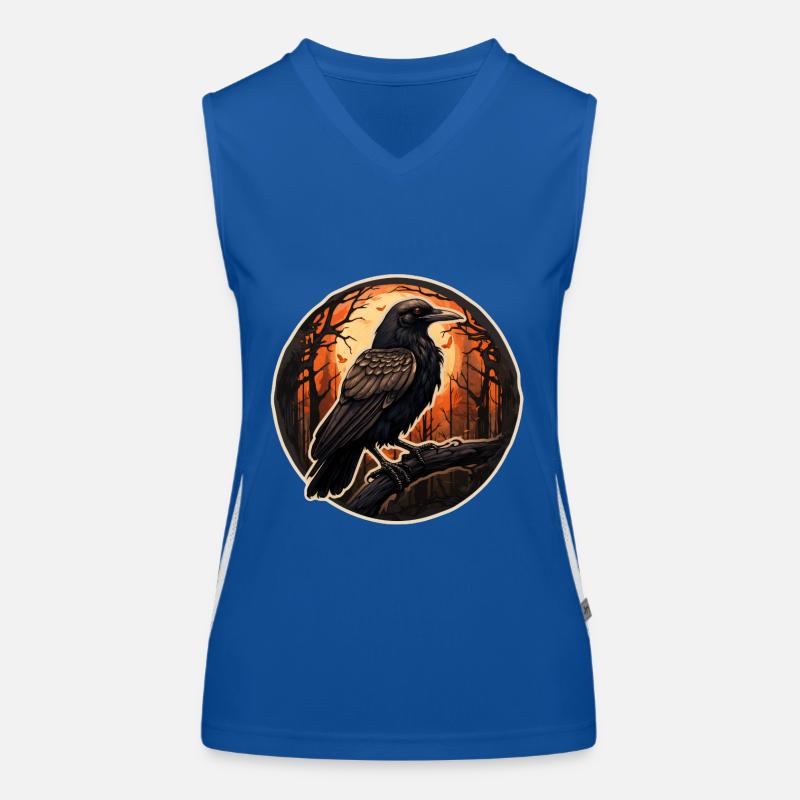 Krähe Halloween Funktionelles Kontrast-Tank Top für Frauen