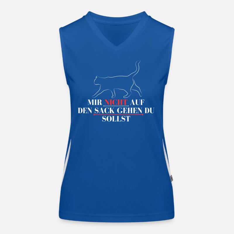 katze Funktionelles Kontrast-Tank Top für Frauen