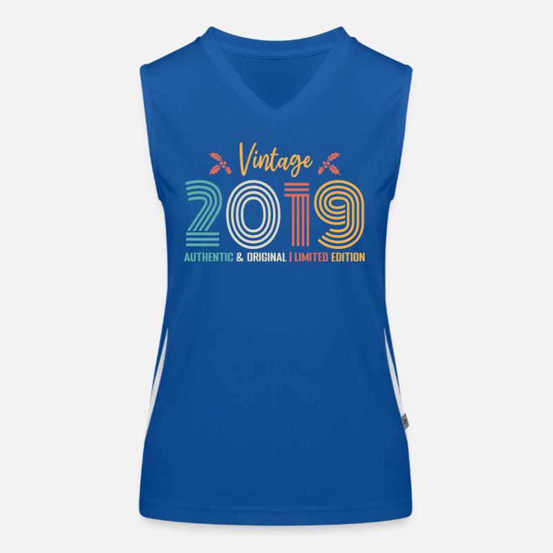 Geburtstag 2019 Geburtstag 2019 Retro Funktionelles Kontrast-Tank Top für Frauen
