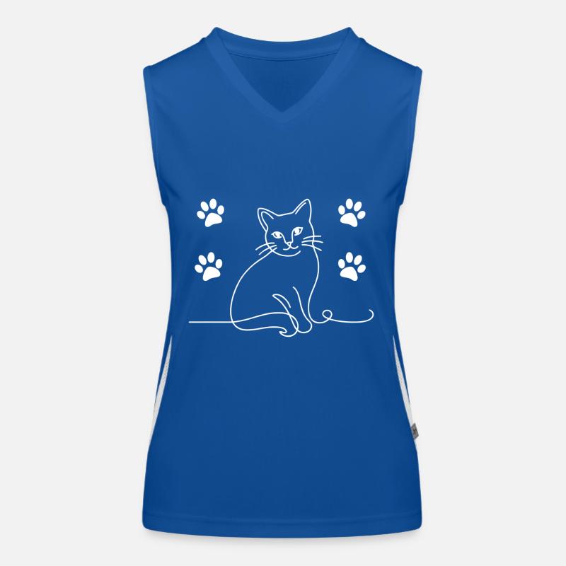 A Cat with Paws eine Katze mit Pfoten Women's Functional Contrast Tank Top