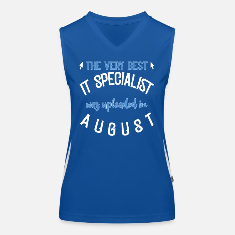 IT Specialist uploaded August Geburtstag Geschenk Funktionelles Kontrast-Tank Top für Frauen