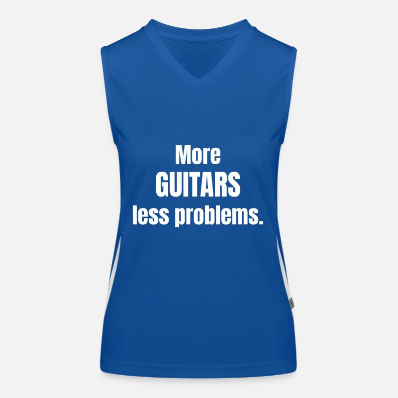 More Guitars less problems. Women's Functional Contrast Tank Top
