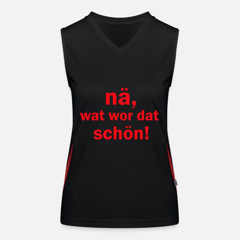 Na wat war dat schön kölsche Sprüche Köln Funktionelles Kontrast-Tank Top für Frauen