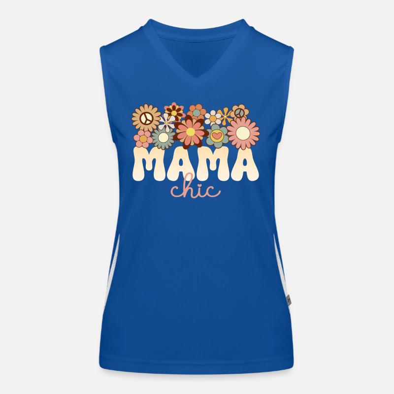 Retro Boho 1970 Maman Formidable Maman Chic Débardeur respirant contrasté Femme