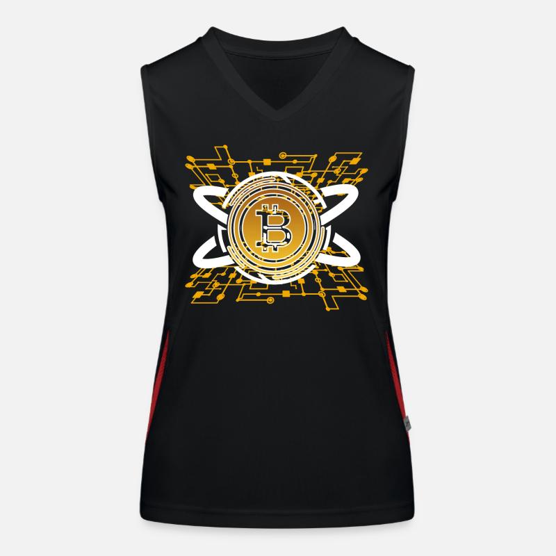 Bitcoin BTC Revolution - Crypto Gift Idea Funktionelles Kontrast-Tank Top für Frauen