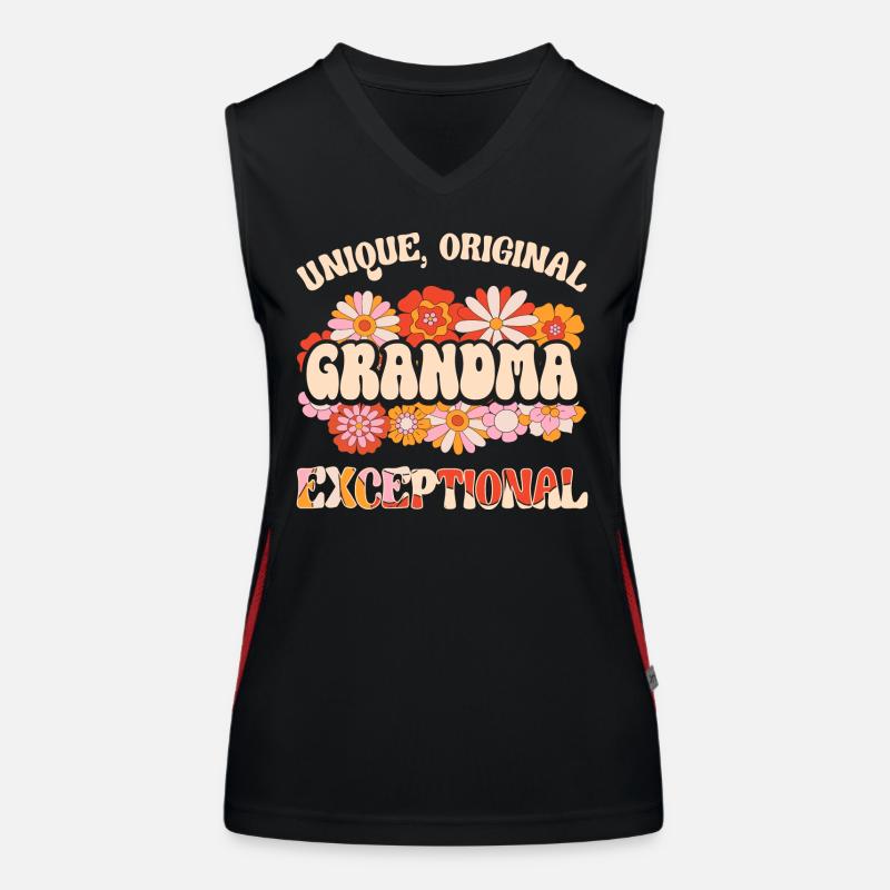 Einzigartige Großmutter originelle außergewöhnliche Oma Funktionelles Kontrast-Tank Top für Frauen