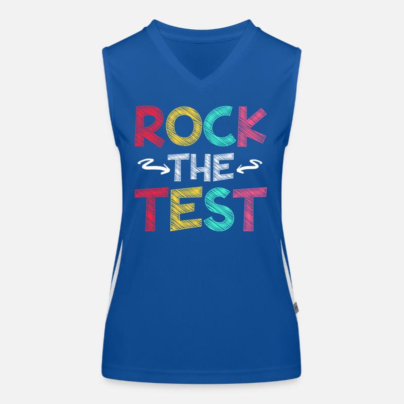 Rocken Sie den Test Motivation Lehramtsstudent Lehrer Funktionelles Kontrast-Tank Top für Frauen
