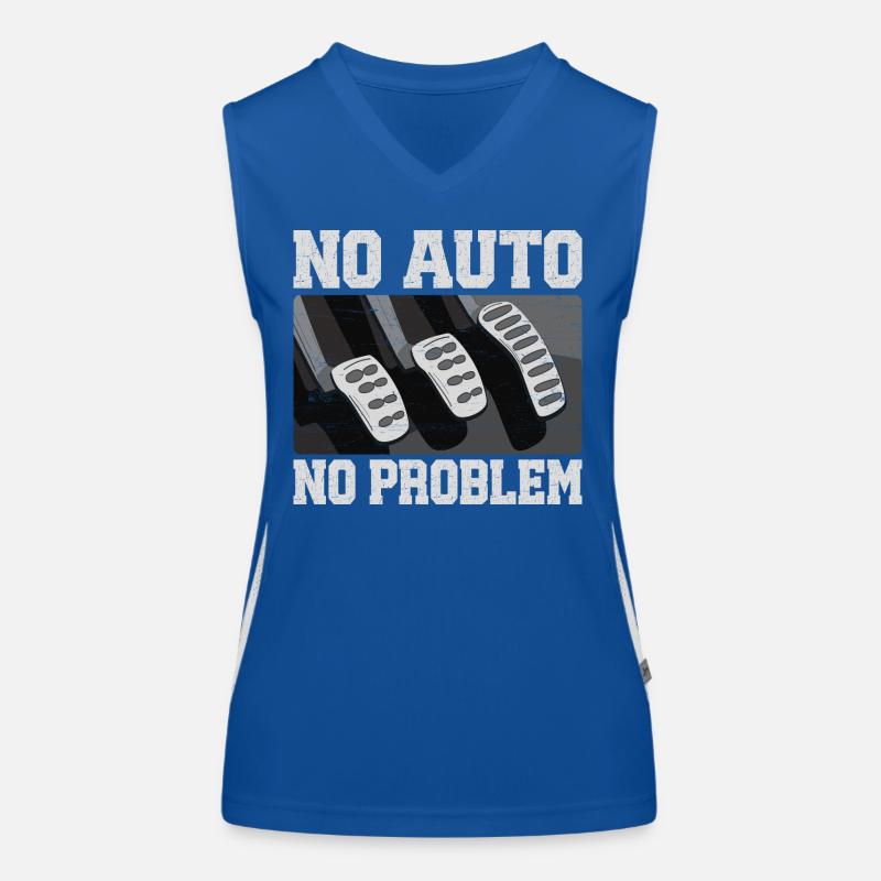 Automatic Car Manual Humor Driver Women's Functional Contrast Tank Top