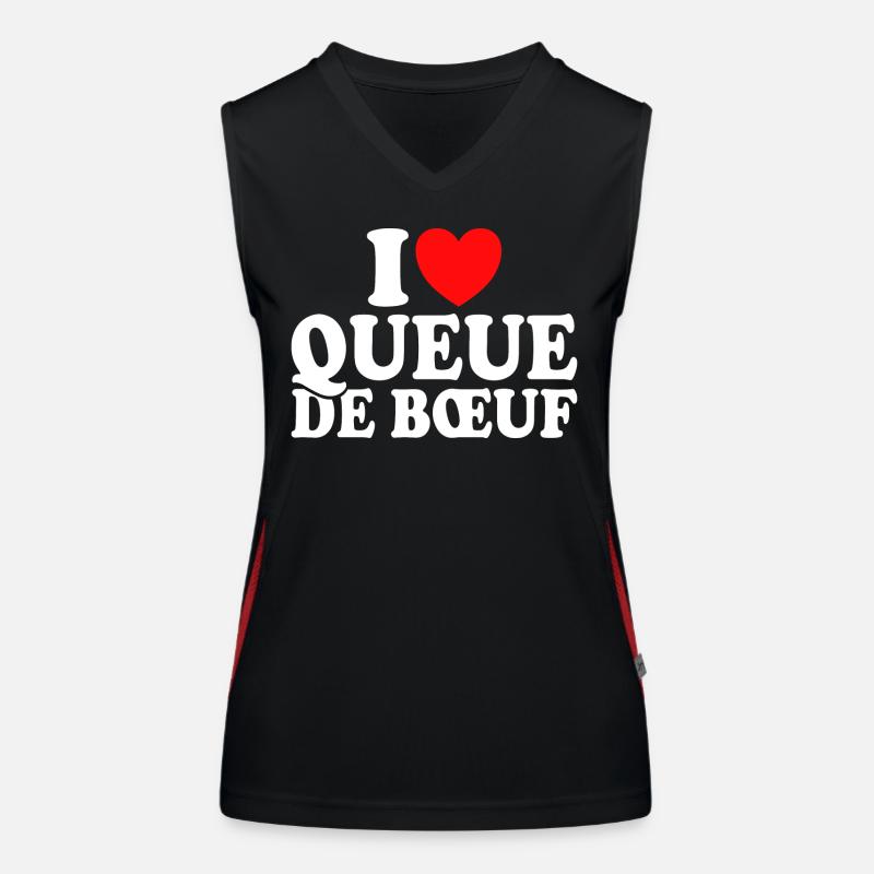 Boucher I Love Queue De Boeuf Débardeur respirant contrasté Femme
