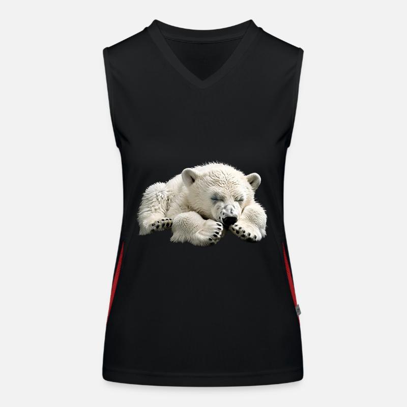 Eisbär Funktionelles Kontrast-Tank Top für Frauen