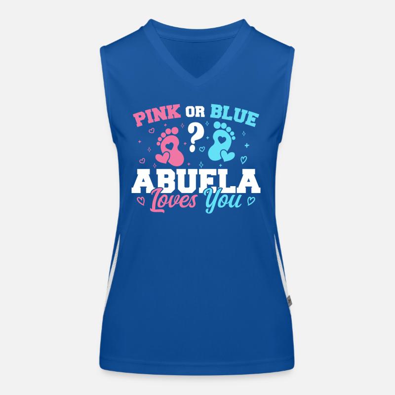 Rosa oder Blau Abuela liebt dich - Abuela Oma Funktionelles Kontrast-Tank Top für Frauen