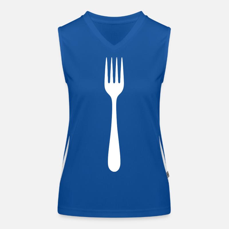 Conception de silhouettes de fourche cool Débardeur respirant contrasté Femme