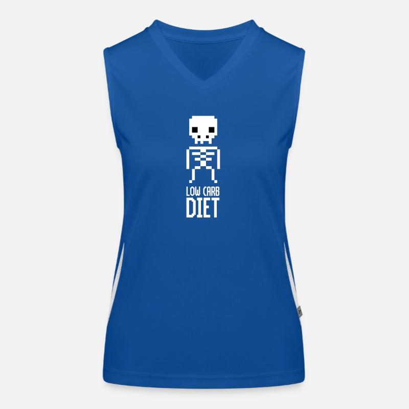 Low Carb Diet Skeleton Women's Functional Contrast Tank Top