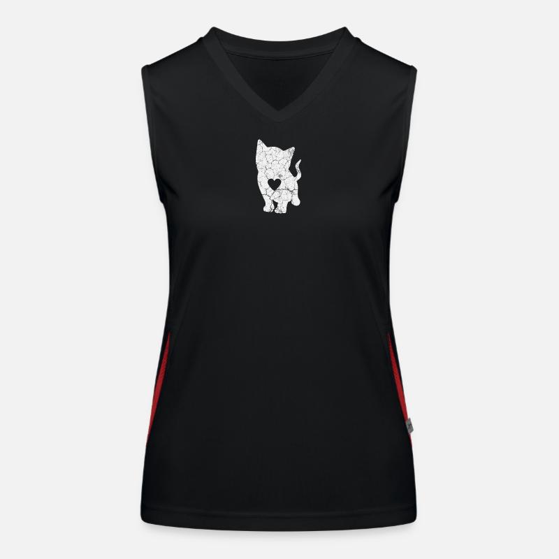 Chats Chats Débardeur respirant contrasté Femme