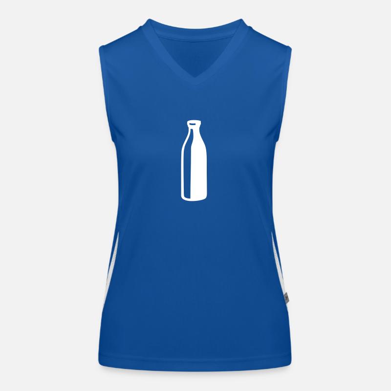 Milch Funktionelles Kontrast-Tank Top für Frauen