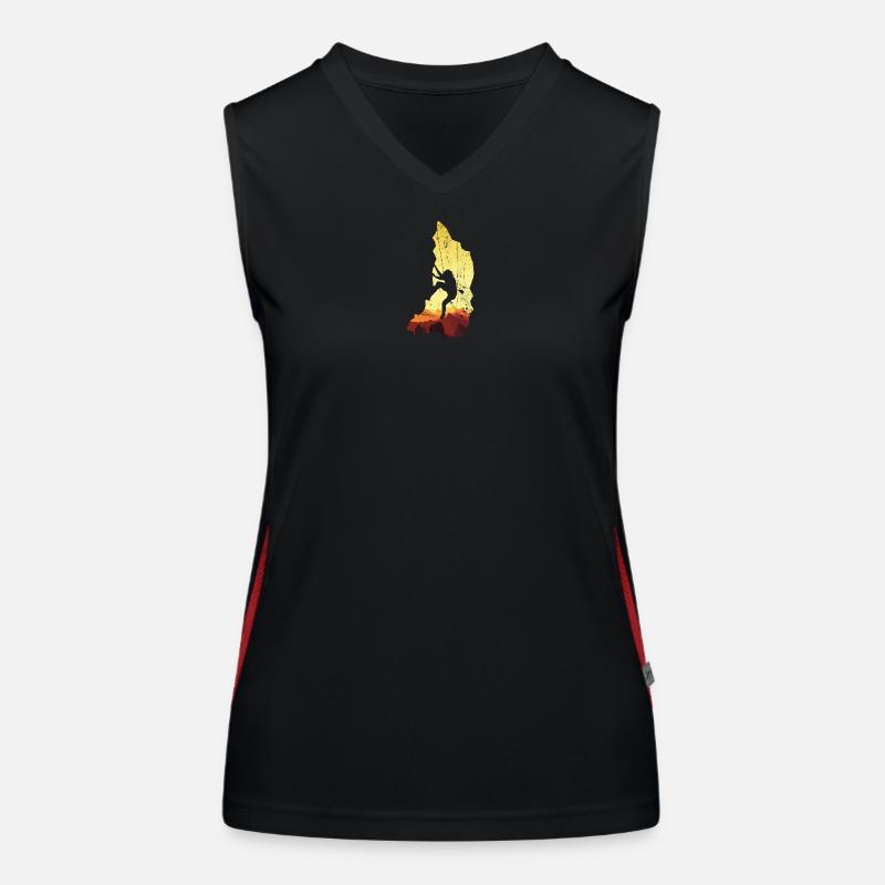 Summit Silhouette Dawn Climb - Women's Functional Contrast Tank Top - black/red