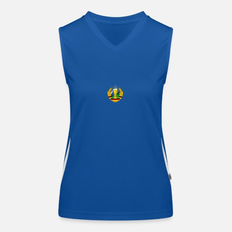 Unser Bier Logo Funktionelles Kontrast-Tank Top für Frauen