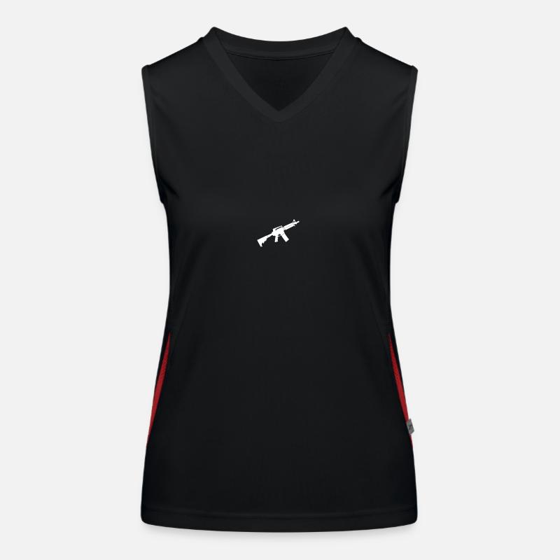 M4 Funktionelles Kontrast-Tank Top für Frauen
